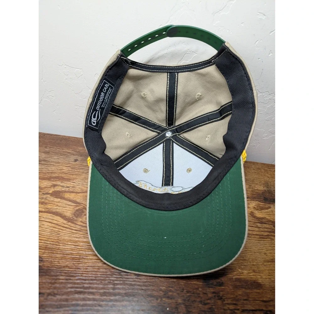 Outdoor Cap Duff Master Golf Hat Tan Khaki Snapback Rope Brim Baseball Cap OSFM